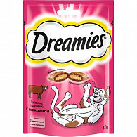 Лакомства для кошек DREAMIES говядина, 30 г